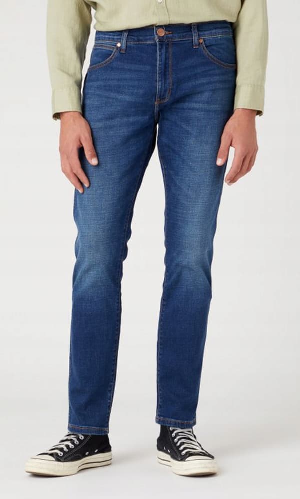 Wrangler LARSTON SLIM TAPERED For Real TAPERED DARK DENIM W38 L30