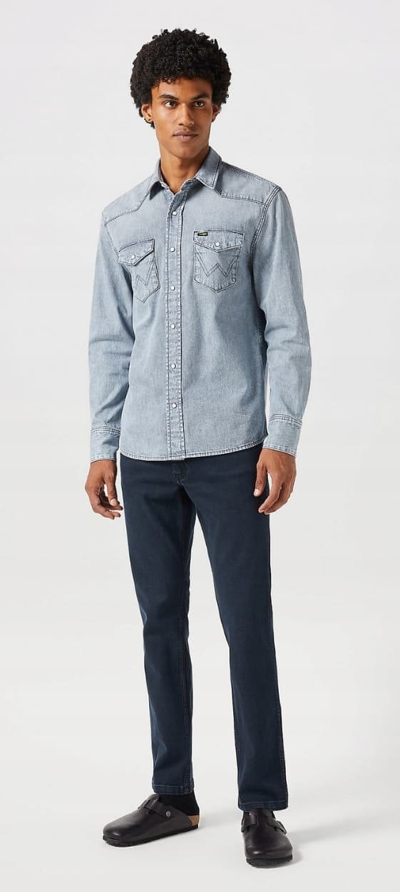 Wrangler GREENSBORO New Cloudy Skies NY KOLLEKTION MARINEBLÅ DENIM W46 L34