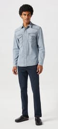 Pikkukuva 5 / 8: Wrangler GREENSBORO New Cloudy Skies UUSI MALLISTO TUMMANSININEN FARKUT W33 L32