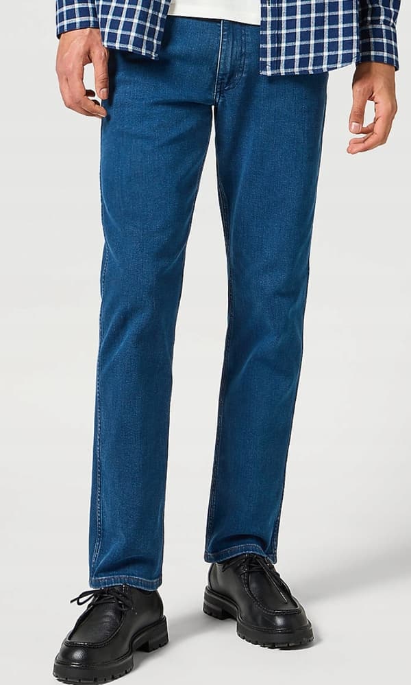Wrangler GREENSBORO Siniharmaa UUSI MALLISTO SIMPLE DARK DENIM W30 L32