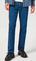 Pikkukuva 3 / 8: Wrangler GREENSBORO Siniharmaa UUSI MALLISTO SIMPLE DARK DENIM W30 L32