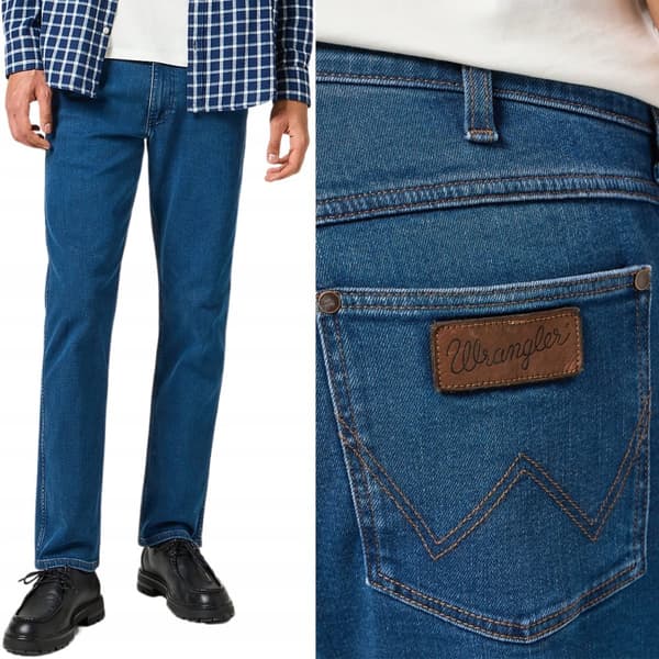 Wrangler GREENSBORO Siniharmaa UUSI MALLISTO SIMPLE DARK DENIM W30 L32