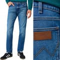 Miniatyrbillede 1 af 8: Wrangler GREENSBORO Raindrop NY KOLLEKTION SIMPLE DARK DENIM W42 L34