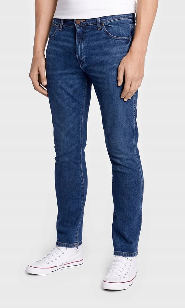 Wrangler LARSTON SLIM TAPERED Country Boy TAPERED MØRK DENIM W34 L30