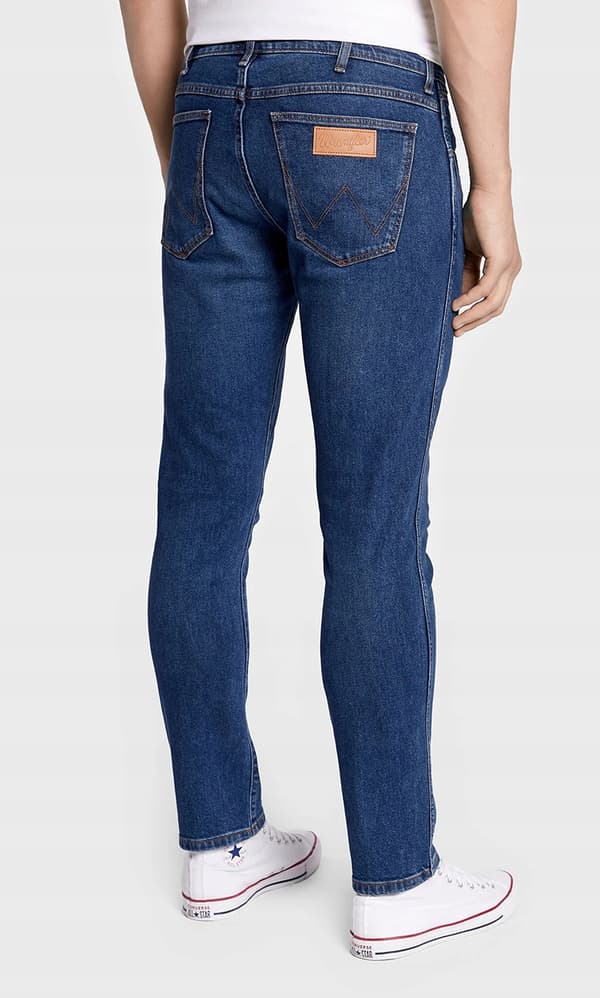 Wrangler LARSTON SLIM TAPERED Country Boy TAPERED MØRK DENIM W34 L30