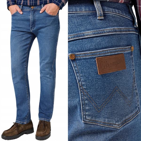 Wrangler LARSTON SLIM Ridge EPIC SOFT FITTED STRETCH DENIM W38 L30