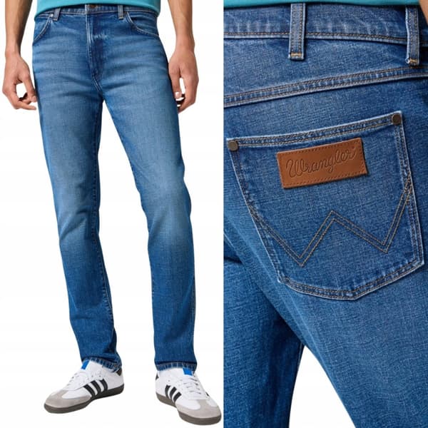 Wrangler LARSTON SLIM Raindrop FITTED TAPERED DARK DENIM W31 L32