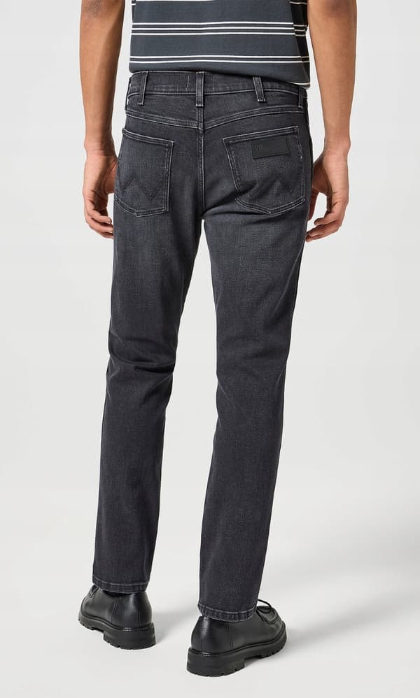 Wrangler LARSTON SLIM TAPERED FITTED TAPERED GRÅ DENIM W38 L32