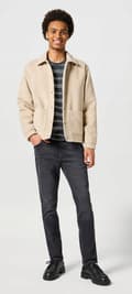 Miniatyrbild 5 av 8: Wrangler LARSTON SLIM TAPERED FITTED TAPERED GRÅ DENIM W38 L32