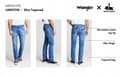 Miniatyrbild 8 av 8: Wrangler LARSTON SLIM TAPERED FITTED TAPERED GRÅ DENIM W38 L32