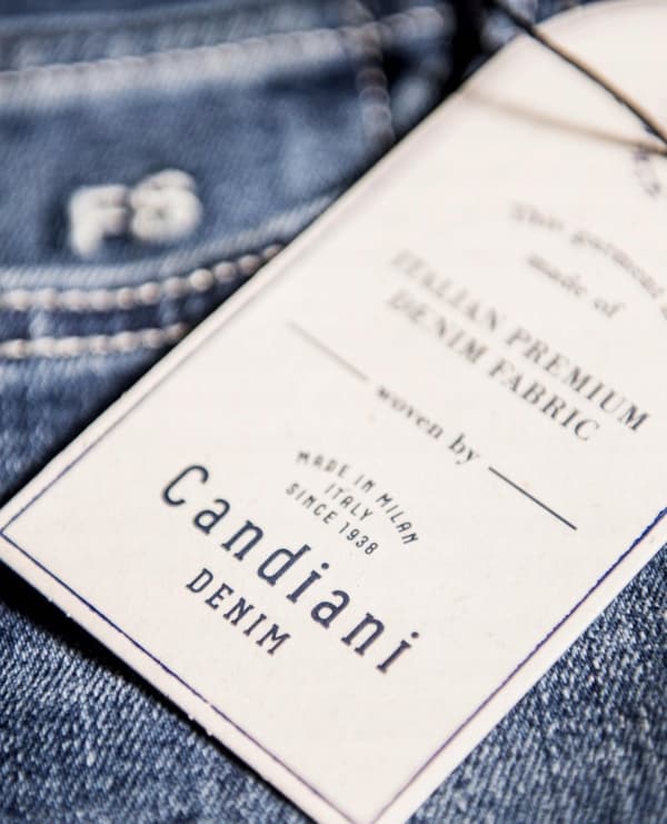Lee LUKE SLIM TAPERED Grå Used NEDERDEL ITALIENSK DENIM GRÅ JEANS W34 L34