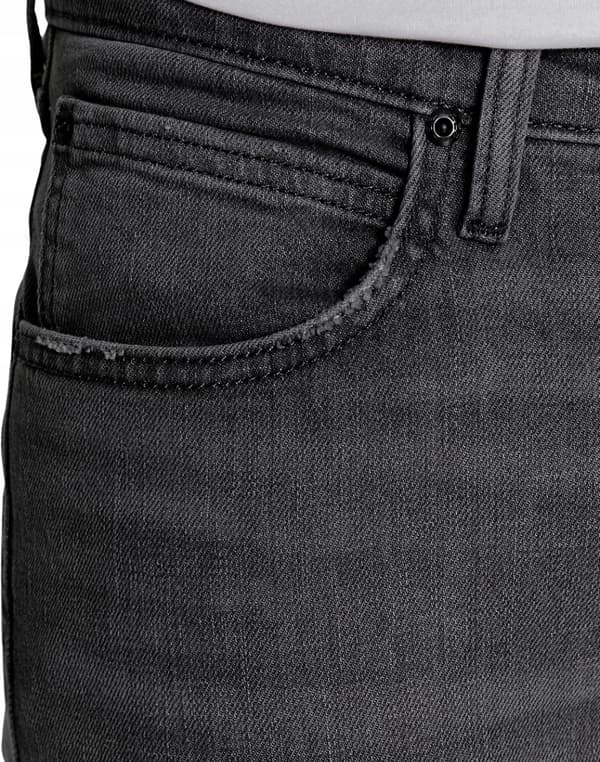 Lee LUKE SLIM TAPERED Grey Käytetty HAME ITALIALAISET HARMAA FARKUT W33 L32