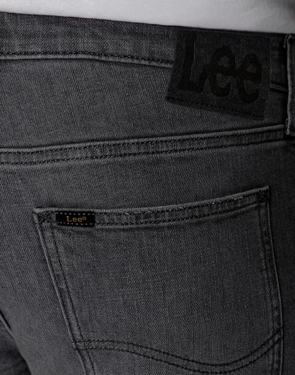 Lee LUKE SLIM TAPERED Grey Käytetty HAME ITALIALAISET HARMAA FARKUT W33 L32