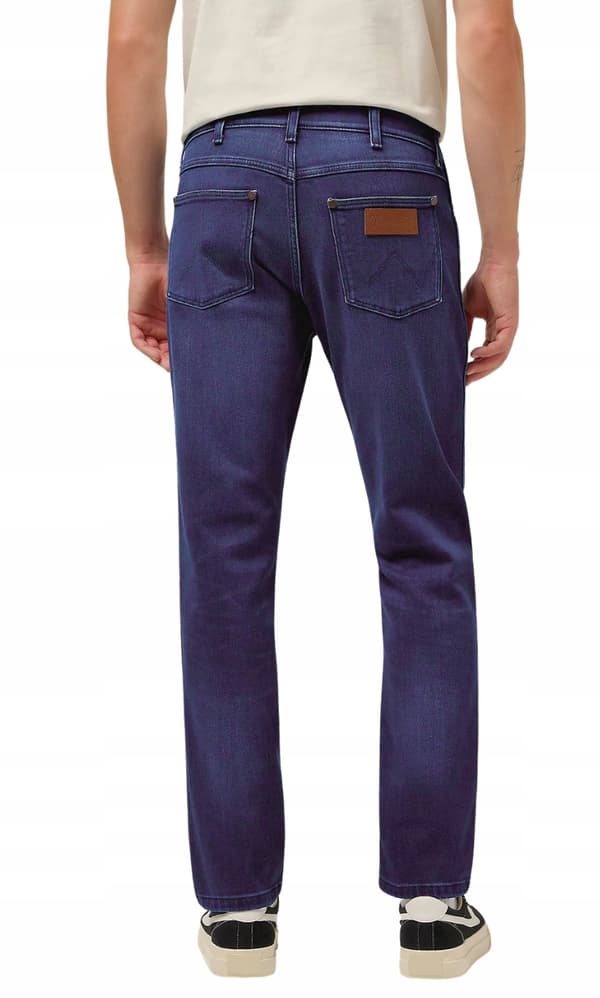 Wrangler LARSTON Blå Jam FREE TO STRETCH BEKVÄM MÖRK DENIM W34 L34