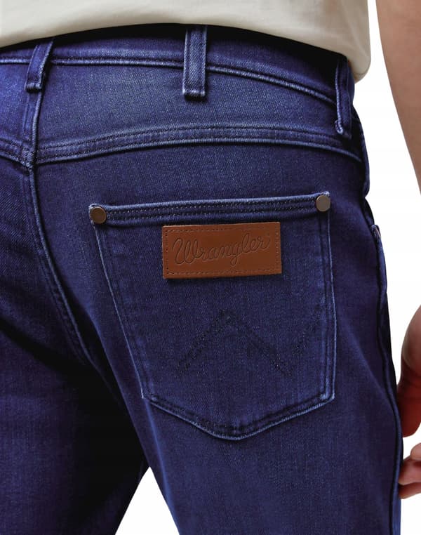 Wrangler LARSTON Blå Jam FREE TO STRETCH BEKVÄM MÖRK DENIM W34 L34