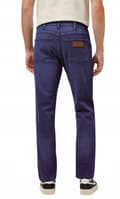 Miniatyrbillede 4 af 8: Wrangler LARSTON Blue Jam FREE TO STRETCH KOMFORTABLE DARK DENIM W36 L34