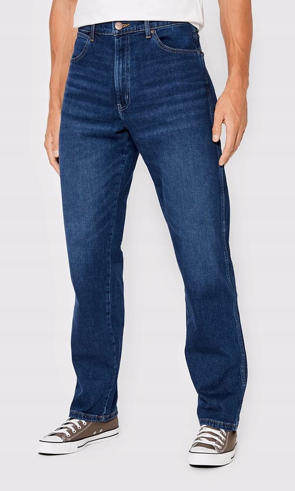Wrangler FRONTIER RELAXED Dancing Water RAK LÖST MÖRK JEANS W34 L34
