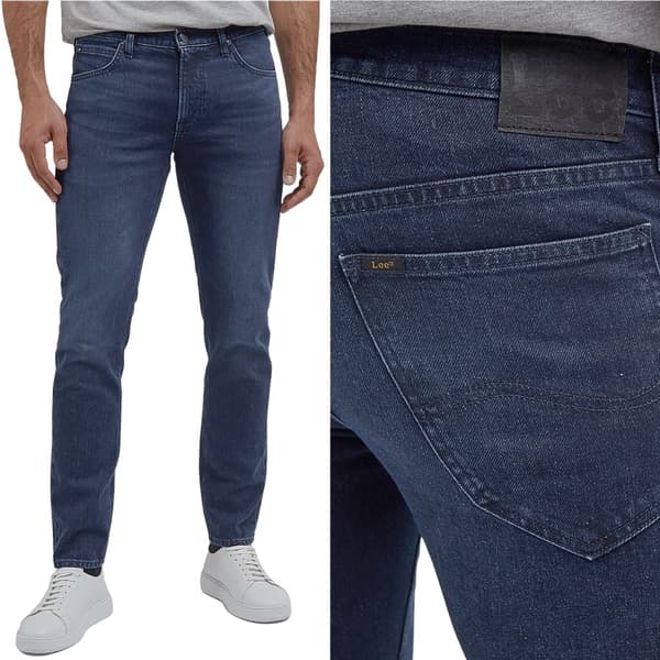 Lee DAREN KNAPPGYLF Banshee Worn RAK MÖRK JEANS W33 L32