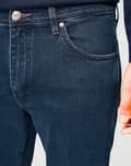 Miniatyrbild 6 av 8: Wrangler LARSTON SLIM Blågrå FITTED TAPERED DARK DENIM W38 L32