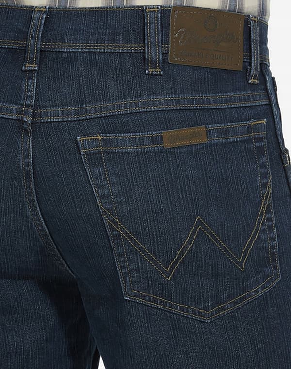 Wrangler REGULAR Darkstone DURABLE JEANS MARINEBLÅ JEANS W32 L32