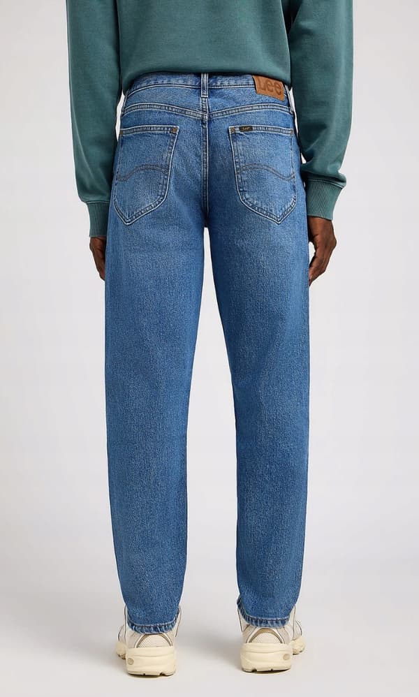 Lee OSCAR Dark Days Løse, koniske jeans med blå denim, W33 L32