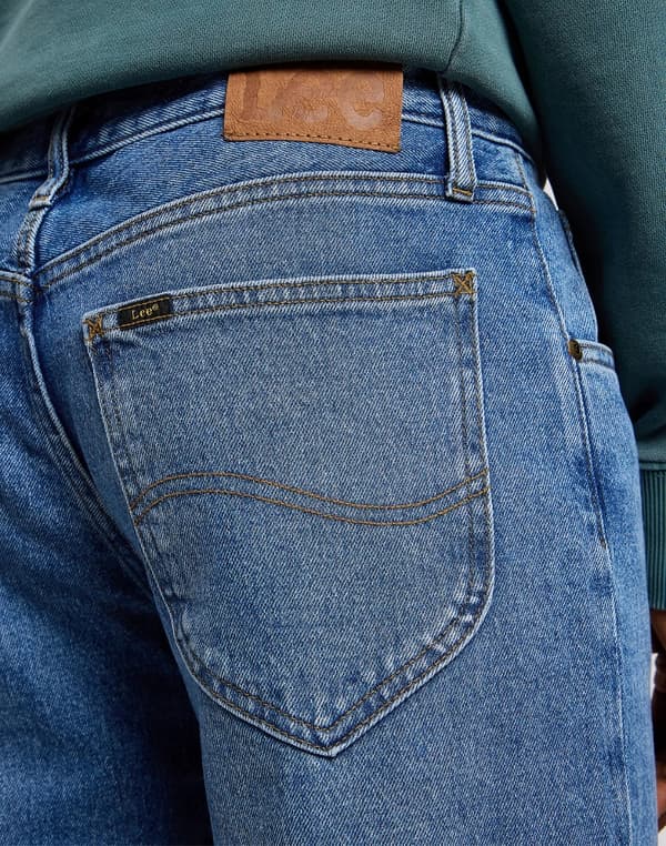 Lee OSCAR Dark Days Løse, koniske jeans med blå denim, W33 L32