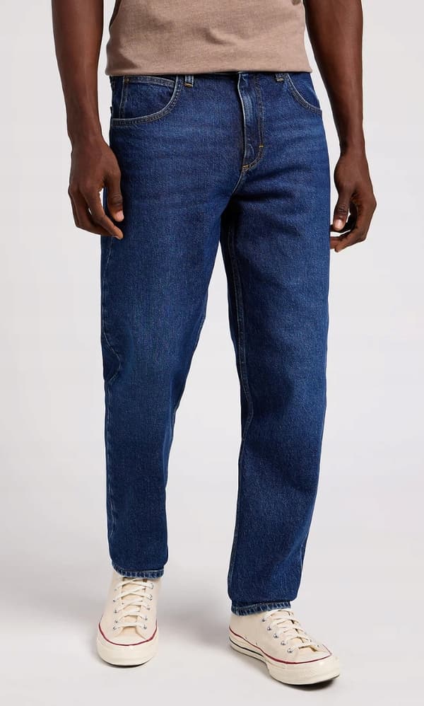 Lee OSCAR BlueNostalgia Løse, koniske jeans i mørk denim, 33 L34