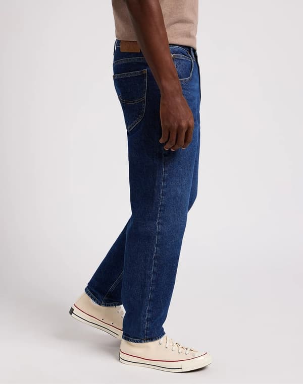 Lee OSCAR BlueNostalgia Løse, koniske jeans i mørk denim, 33 L34