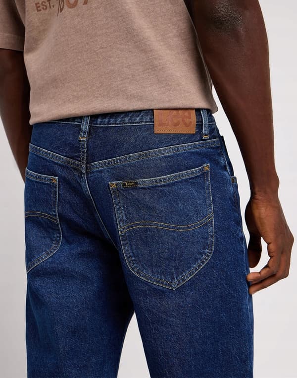 Lee OSCAR BlueNostalgia Løse, koniske jeans i mørk denim, 33 L34