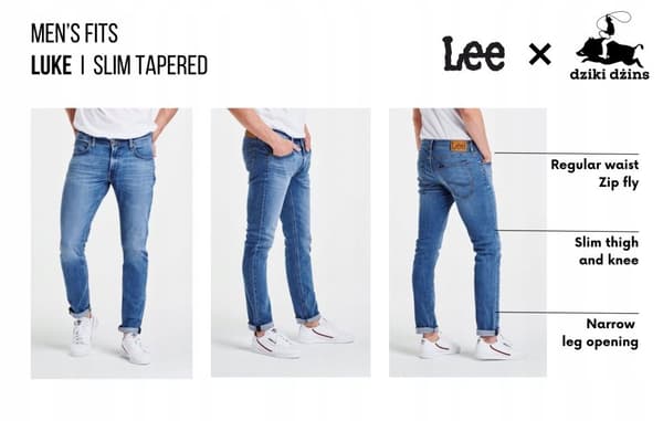 Lee LUKE Indigo Vintage SINISET SKINNY-FARKUT W30 L30
