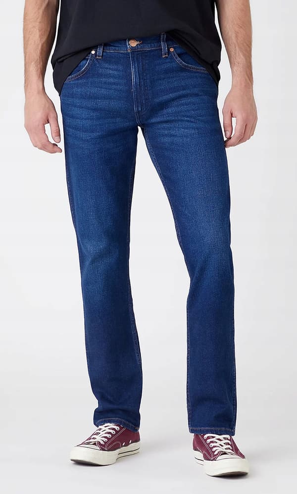 Wrangler GREENSBORO The Bullseye MÖRKA JEANS RAKA JEANS W34 L34