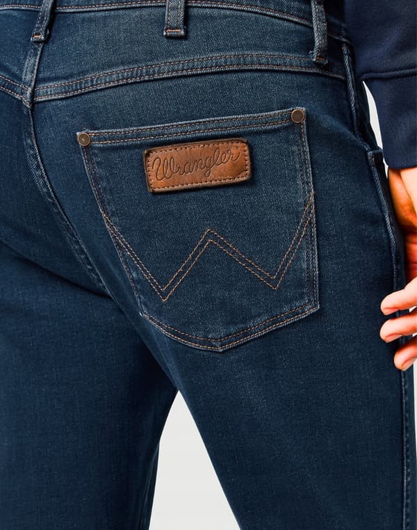 Wrangler LARSTON SLIM Blågrå MÖRKA JEANS W33 L32