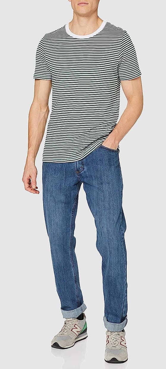 Wrangler STRAIGHT Mid Stone RØDE KABELBANDEDE JEANS STRAIGHT JEANS W32 L30