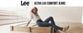 Miniatyrbild 8 av 8: Lee ULC SKINNY Svarta HÖGA SVARTA DAMSKINNYJEANS W33 L31