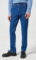 Miniatyrbild 3 av 8: Wrangler Texas Slim Midnight Shadow Epic Soft Jeans W33 L30