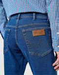 Miniatyrbild 6 av 8: Wrangler Texas Slim Midnight Shadow Epic Soft Jeans W33 L30