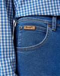 Miniatyrbild 7 av 8: Wrangler Texas Slim Midnight Shadow Epic Soft Jeans W33 L30