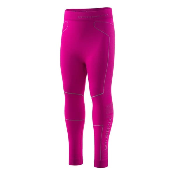 Byxor för barn Brubeck THERMO Kids Långa termoaktiva leggings Röd-blå, Fuchsia-grå, Grafit-blå, Blå-mörkblå Fuchsia-grå 116/122