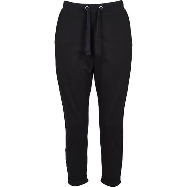 Byxor dam stora storlekar - Urban Classic - Terry - Svart - Loose fit - 7/8-dels