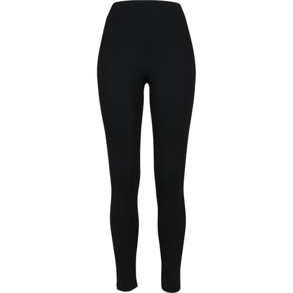 Legging Damstorlekar - URBAN CLASSICS - Jersey - Svart - Tätsittande - Bekväm