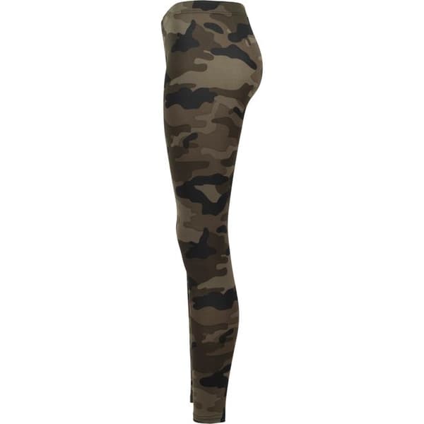 Dam leggings - Urban Classics - Camo Röd - Kamouflage tryck - Elastisk midja - Slim fit