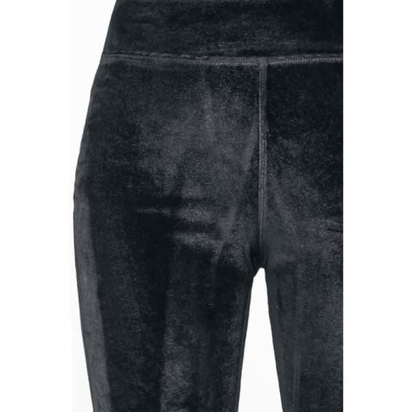Urban Classics Womens High Waist Velvet Flare Leggings Svart Legging