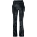 Miniatyrbild 1 av 4: Urban Classics Womens High Waist Velvet Flare Leggings Svart Legging