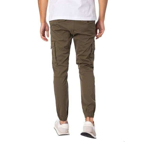 Cargo Byxor - JACK &amp; JONES - Oliv Natt - Grön - Man - Standard Storlek