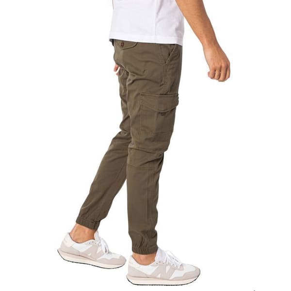 Cargo Byxor - JACK & JONES - Oliv Natt - Grön - Man - Standard Storlek