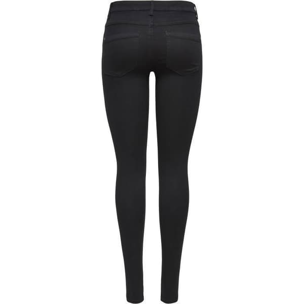 Jean Slim Dam - ONLY - Svart - Komfort Stretch - 5 Fickor - Standardstorlek
