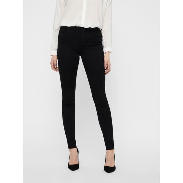 Jean Skinny - VERO MODA - Seven Shape Up - Svart - Dam - Push Up-kantning