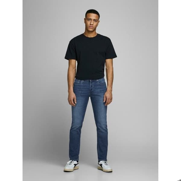 Jean Skinny - JACK & JONES - Blå Denim - Låg Midja - 5 Fickor - Ekologisk Bomull