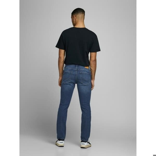 Jean Skinny - JACK & JONES - Blå Denim - Låg Midja - 5 Fickor - Ekologisk Bomull