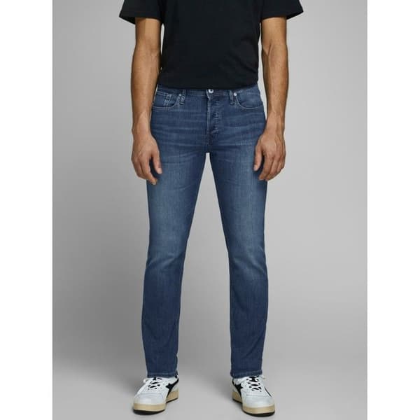 Jean Skinny - JACK & JONES - Blå Denim - Låg Midja - 5 Fickor - Ekologisk Bomull
